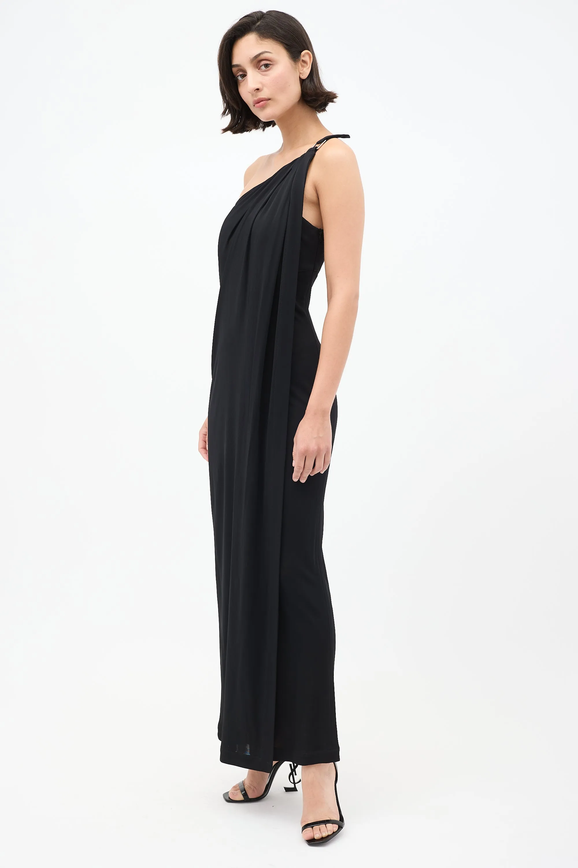 1990s One Shoulder Dress