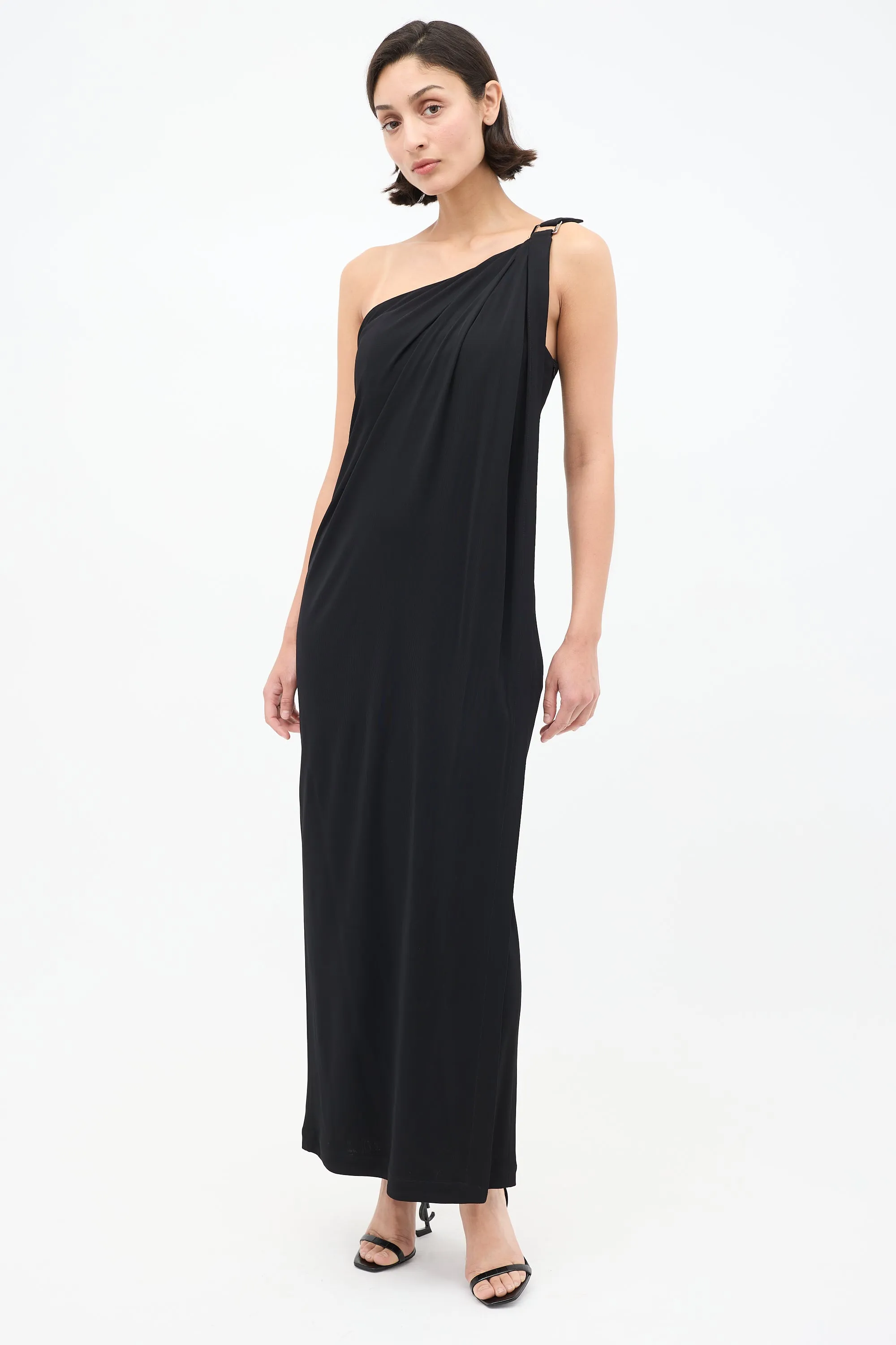 1990s One Shoulder Dress