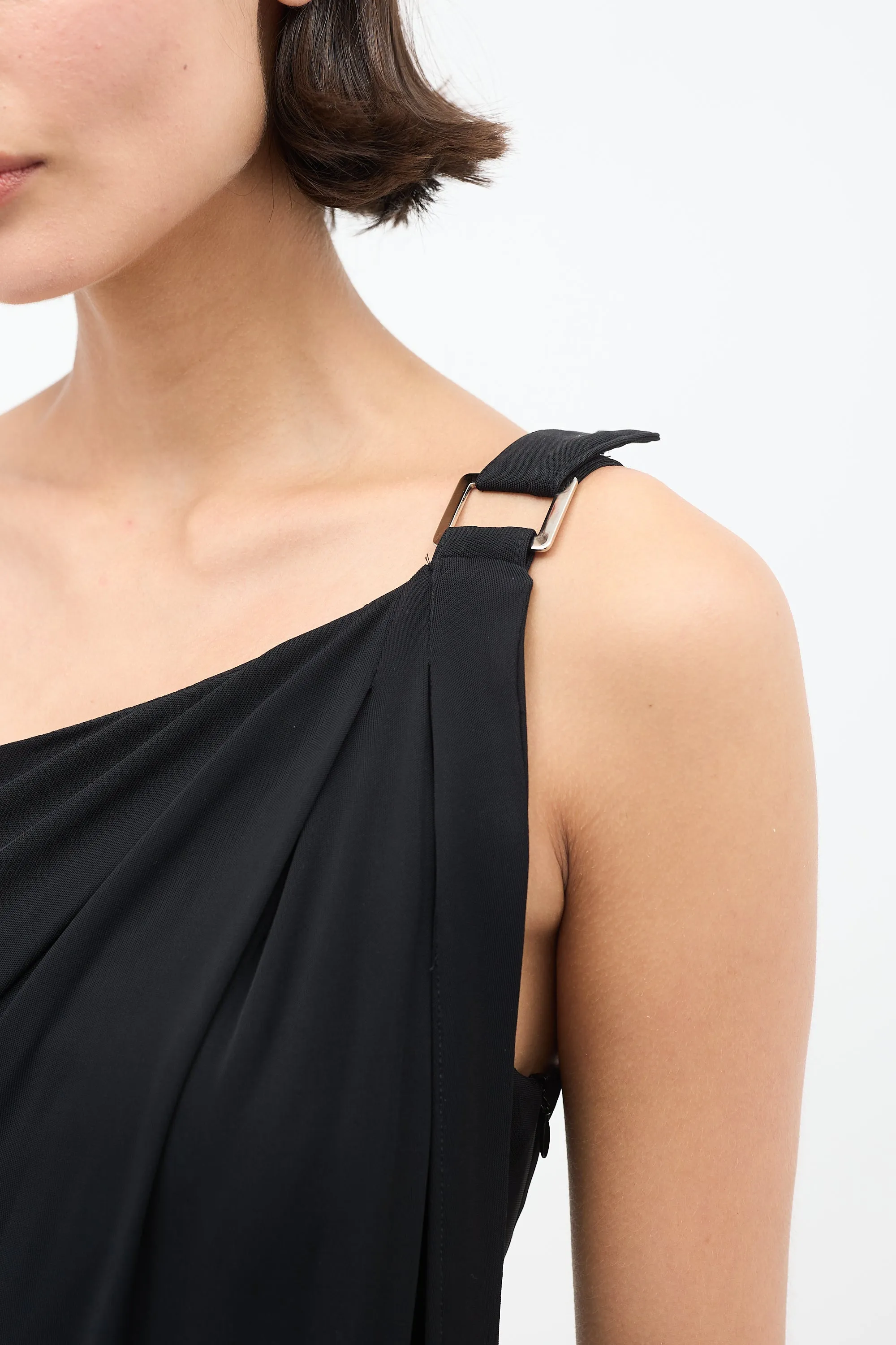 1990s One Shoulder Dress