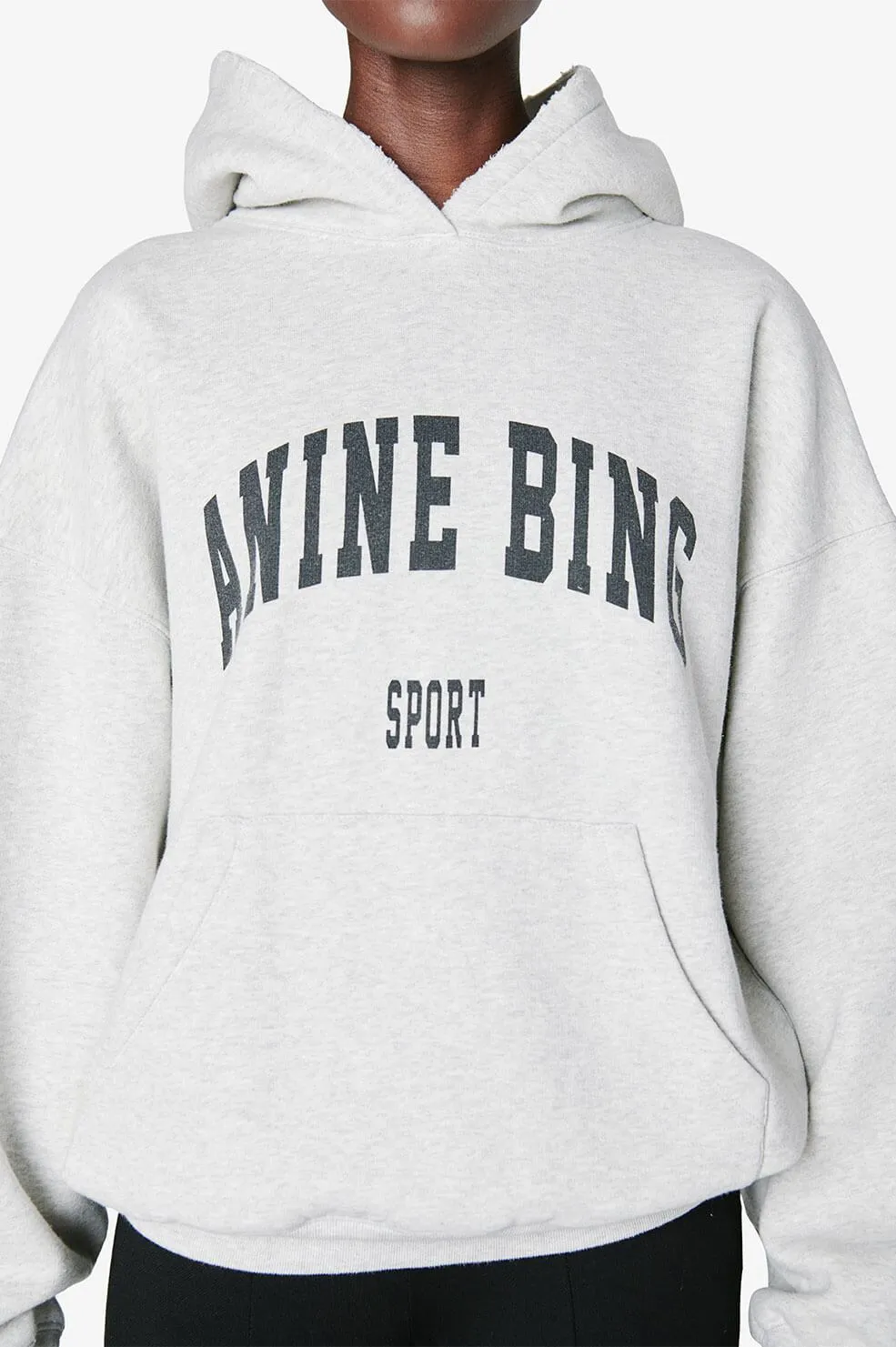 Anine Bing Harvey Sweatshirt in Heather Grey