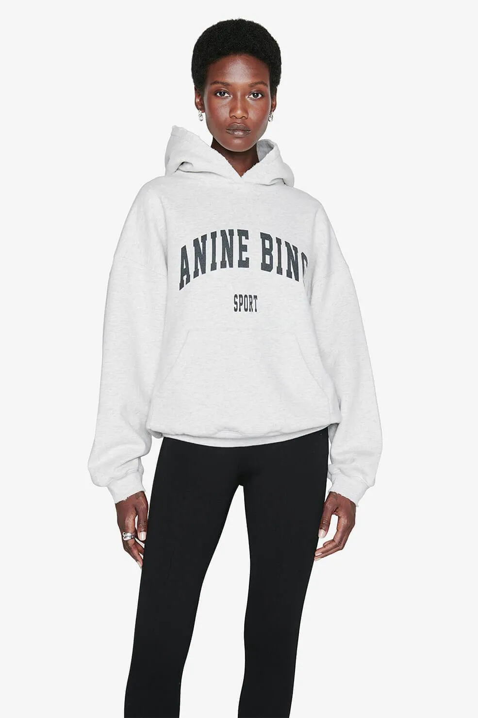 Anine Bing Harvey Sweatshirt in Heather Grey