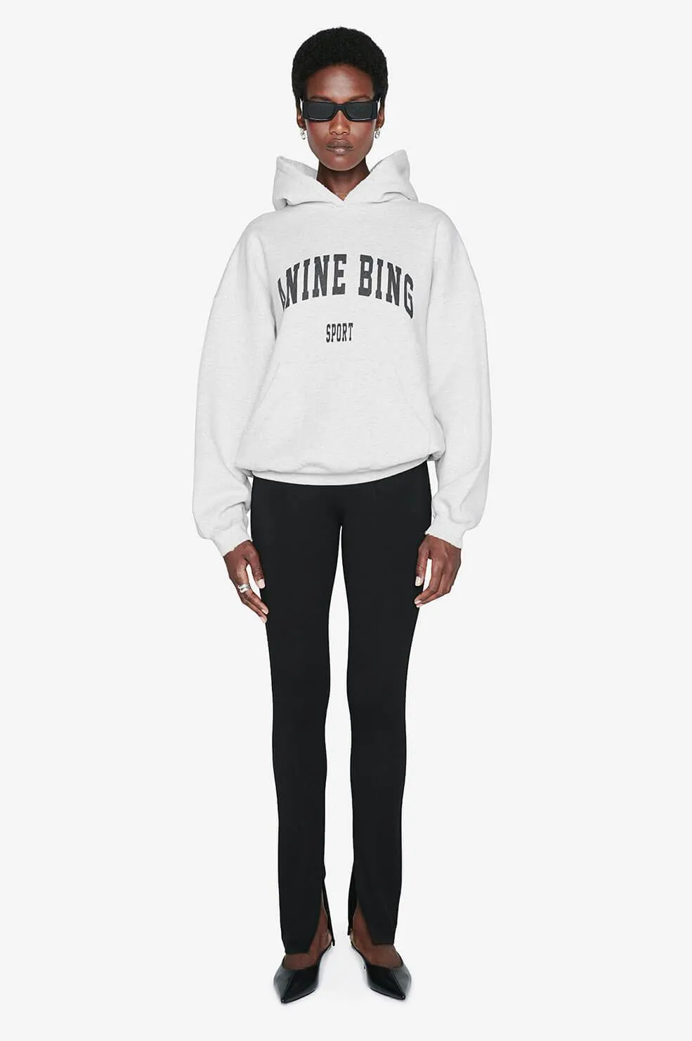 Anine Bing Harvey Sweatshirt in Heather Grey