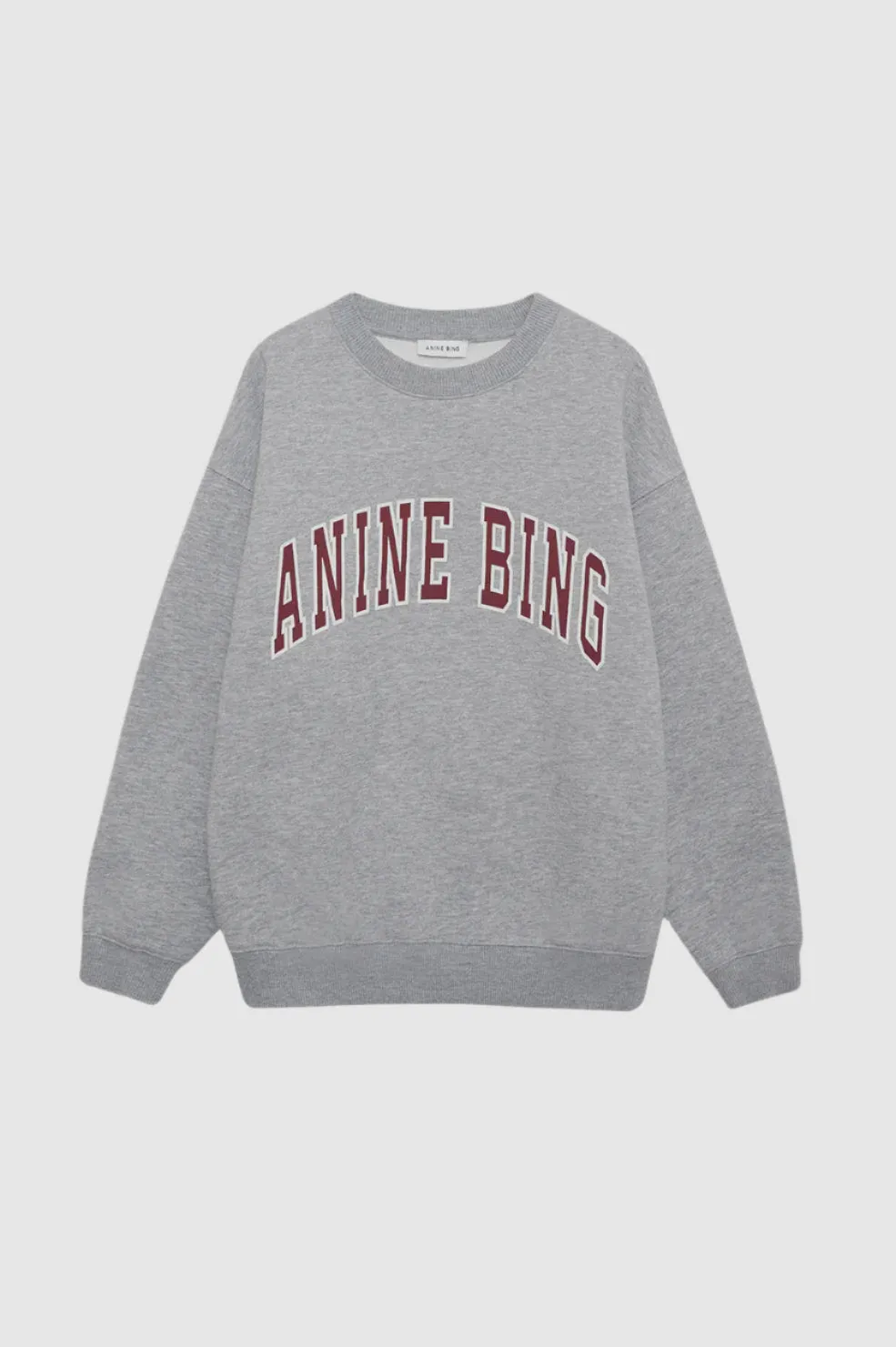 Anine Bing Spencer Sweatshirt in Heather Grey
