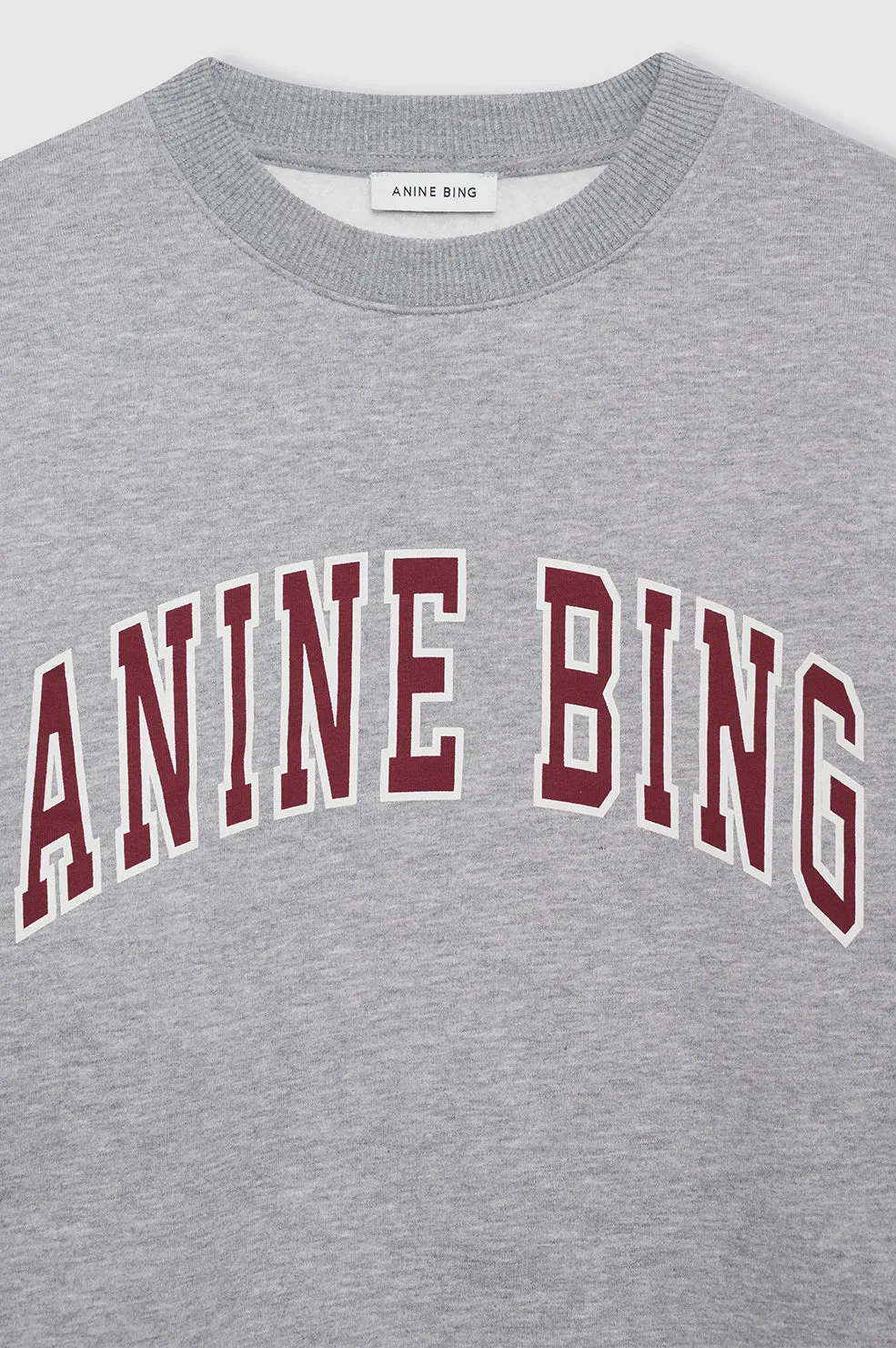 Anine Bing Spencer Sweatshirt in Heather Grey