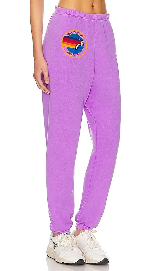 Aviator Nation Sweatpant in Purple