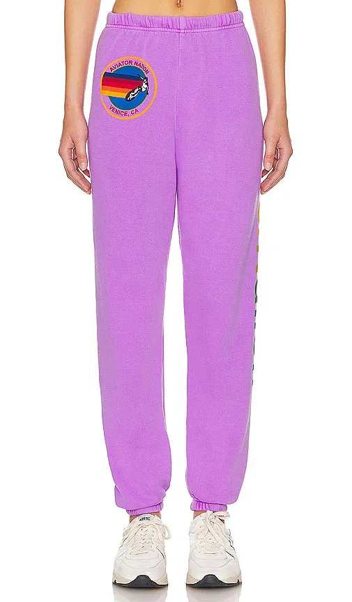 Aviator Nation Sweatpant in Purple