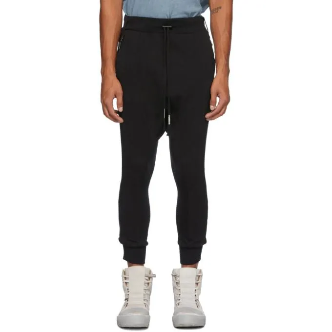Boris Bidjan Saberi Black Object-Dyed Lounge Pants