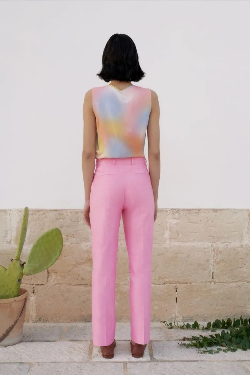 BUBBLEGUM HIGH-RISE PANTS