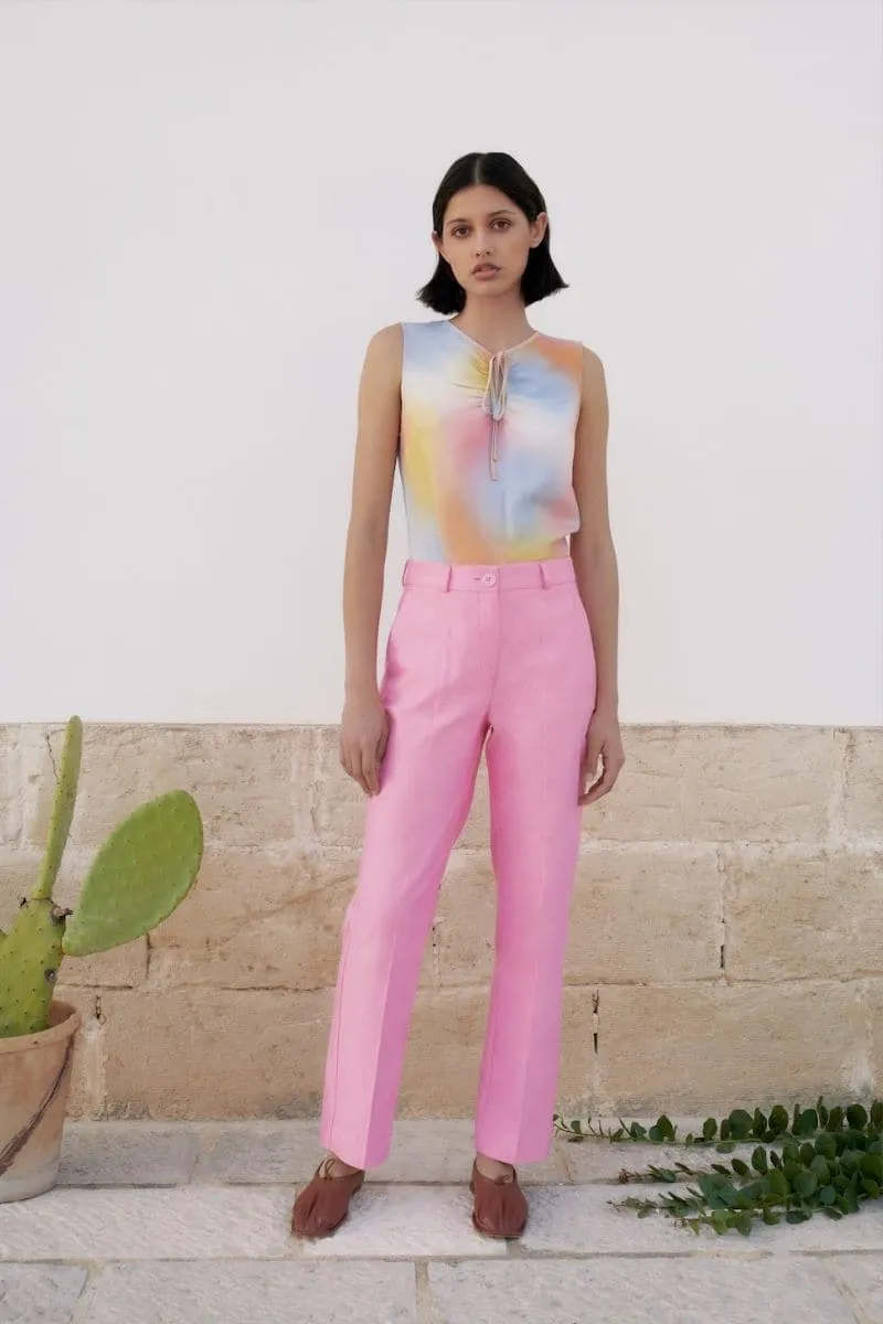 BUBBLEGUM HIGH-RISE PANTS