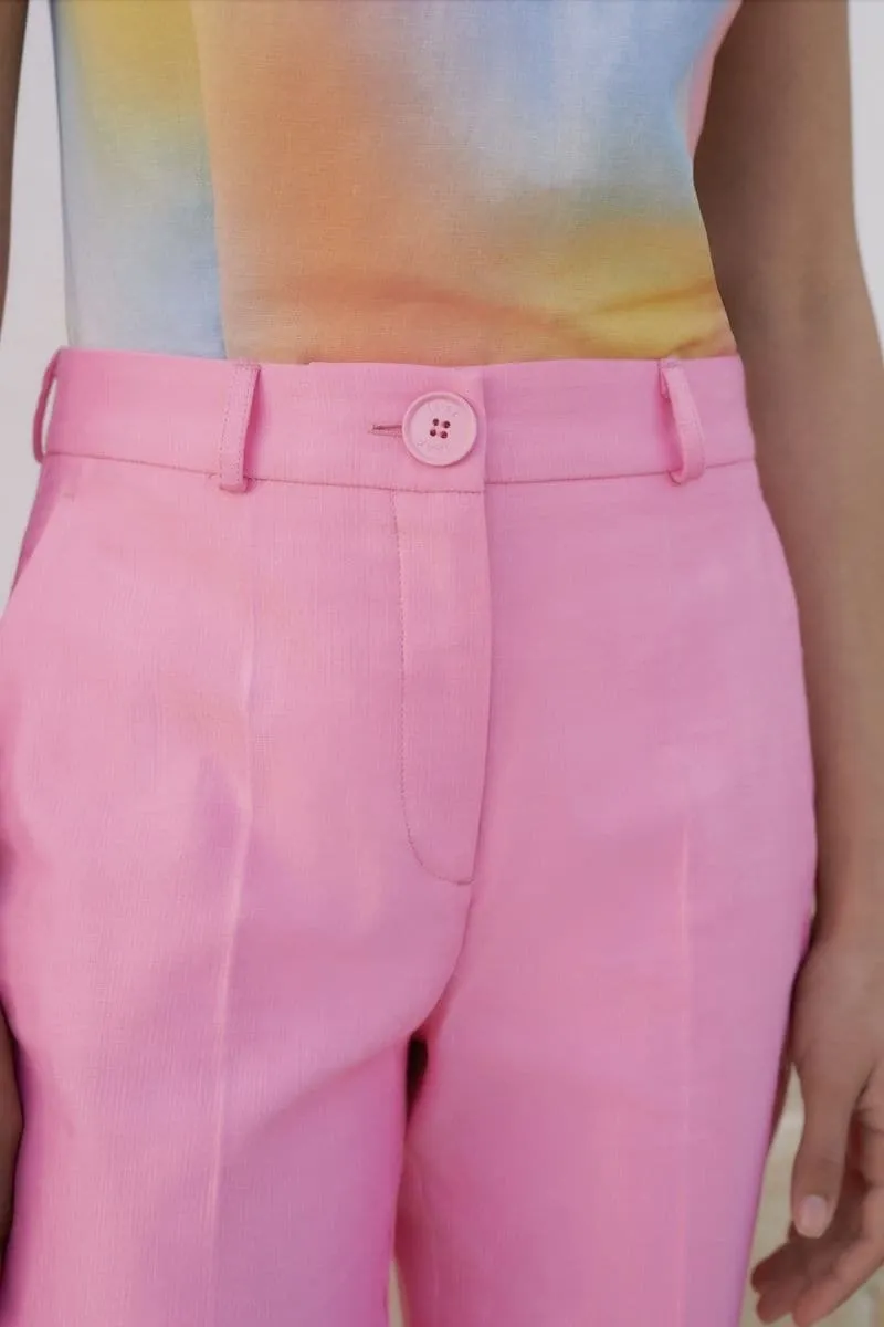 BUBBLEGUM HIGH-RISE PANTS