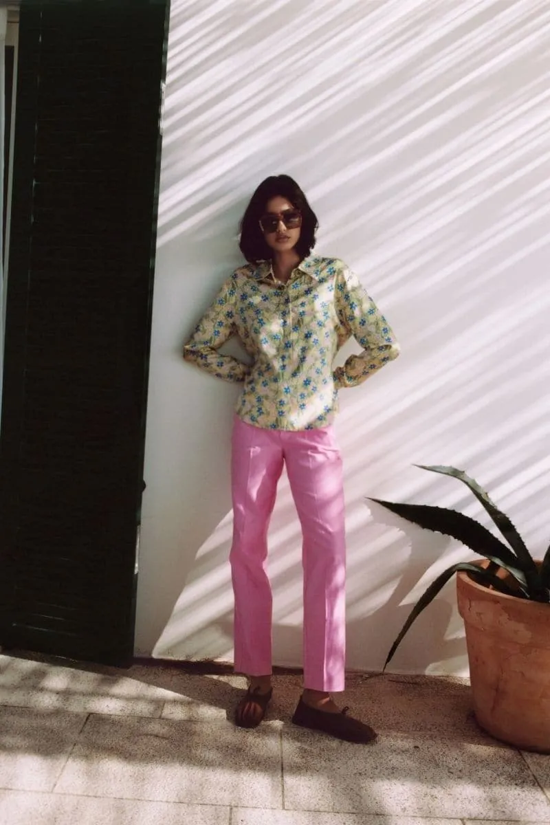 BUBBLEGUM HIGH-RISE PANTS