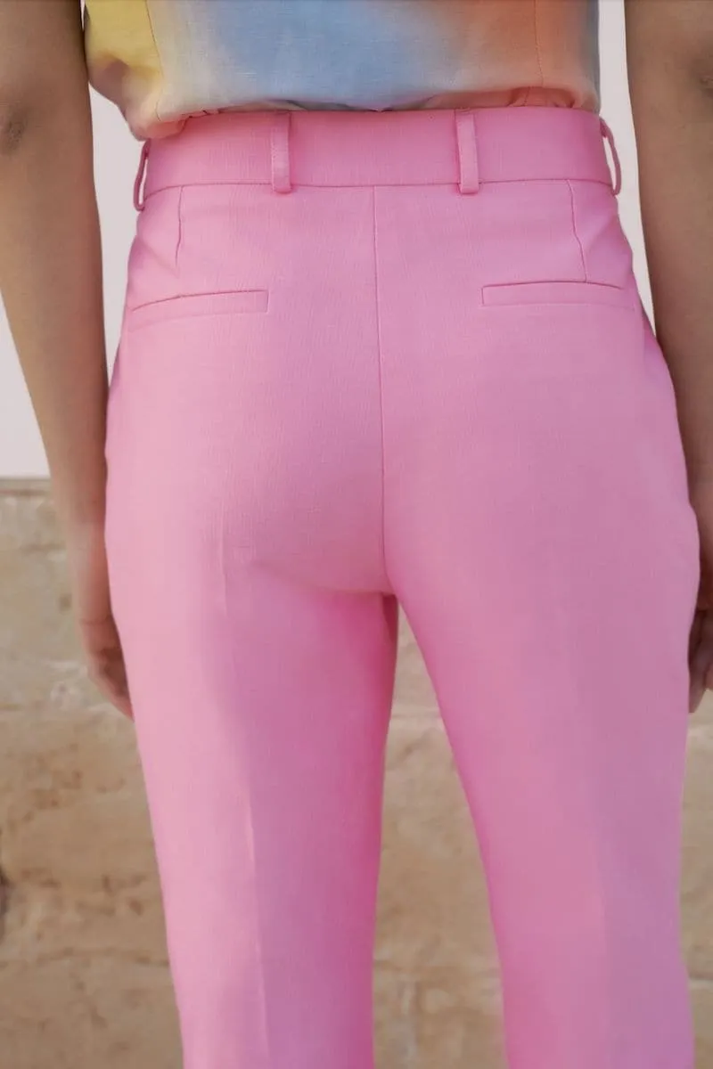 BUBBLEGUM HIGH-RISE PANTS