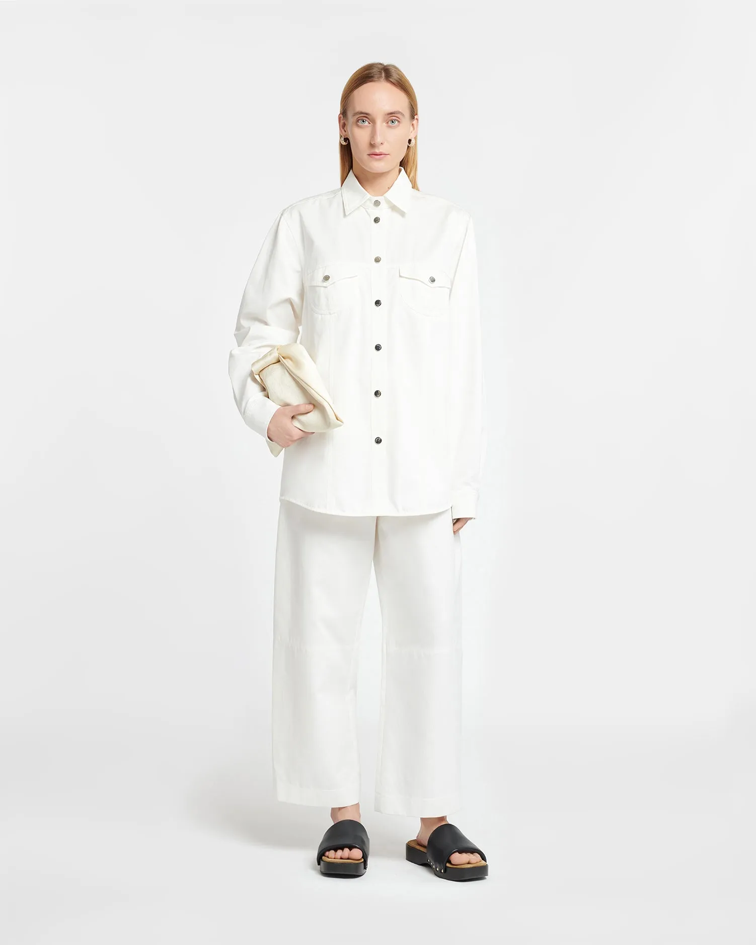 Corinna - Twill Shirt - White