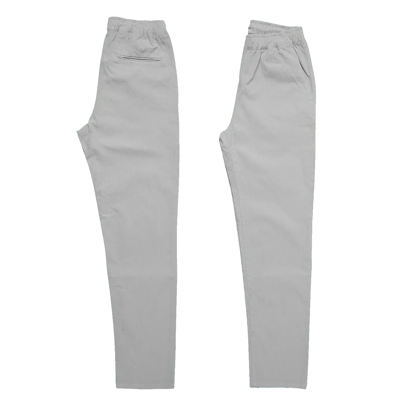 Draw Pant - Light Grey Seersucker