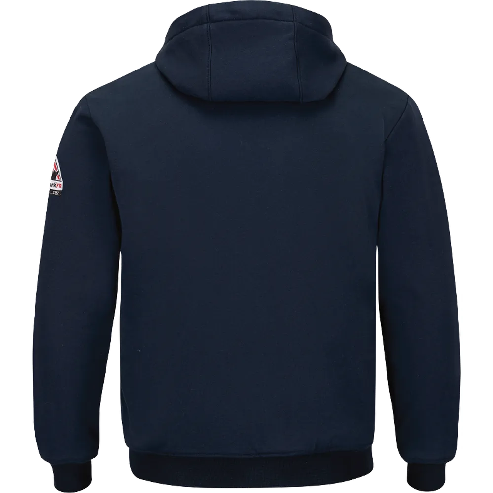 FR THERMAL-LINED ZIP-FRONT HOODED SWEATSHIRT - NV-Navy | Bulwark SEZ4
