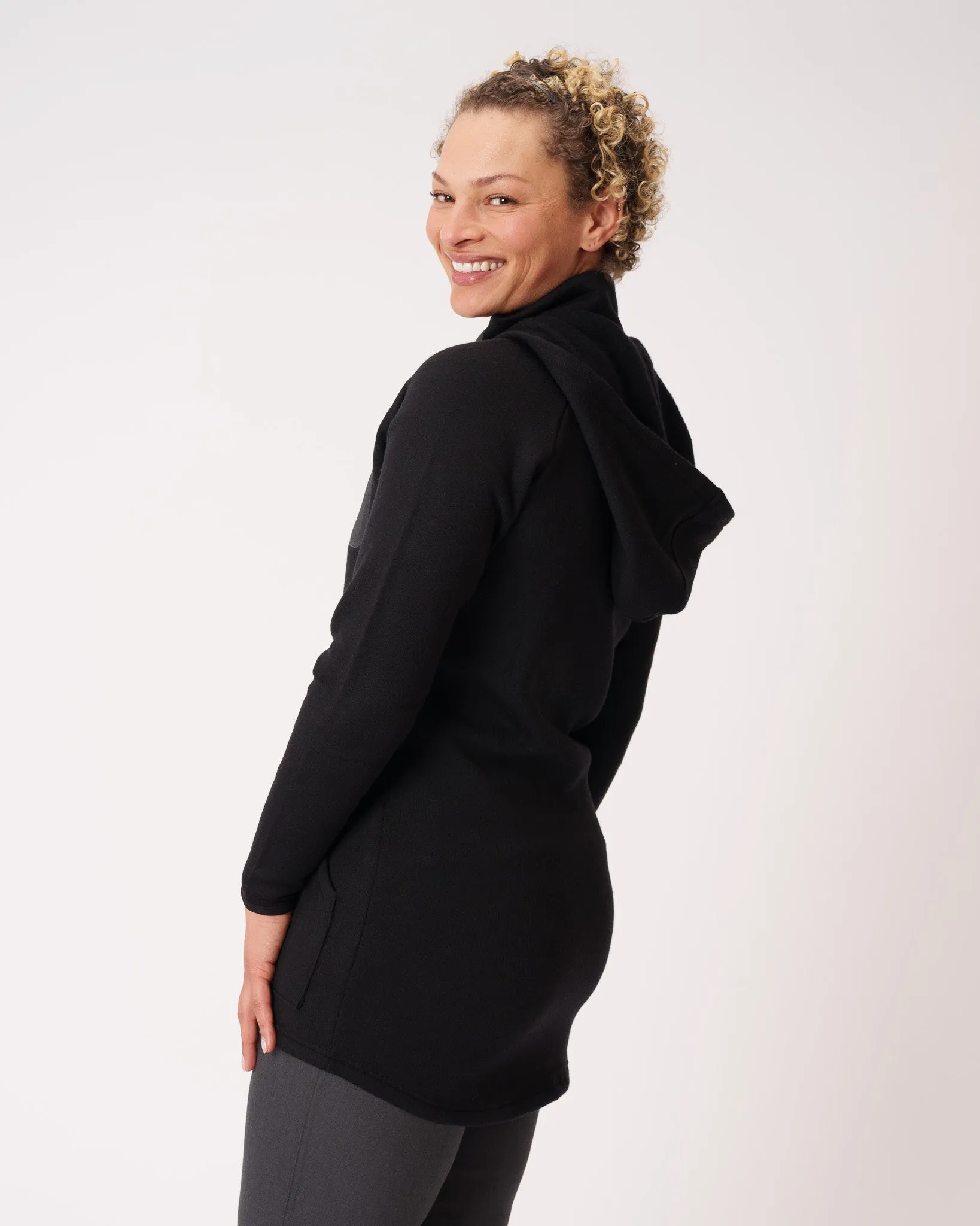 Merino Fleece Long Zip Hoodie