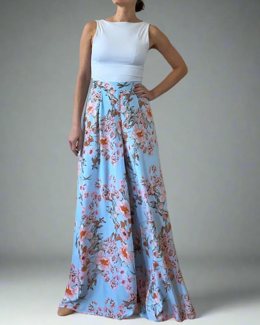 PALAZZO PANTS SPRING FLOWERS