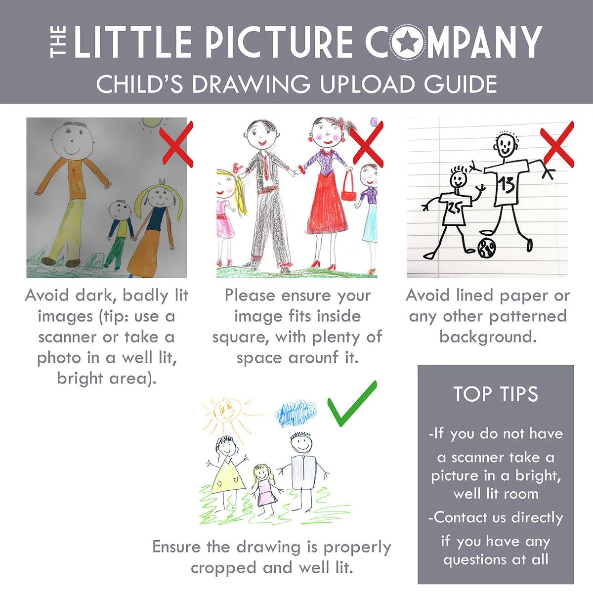 Personalised Bookmark With Child's Drawing For Grandparents