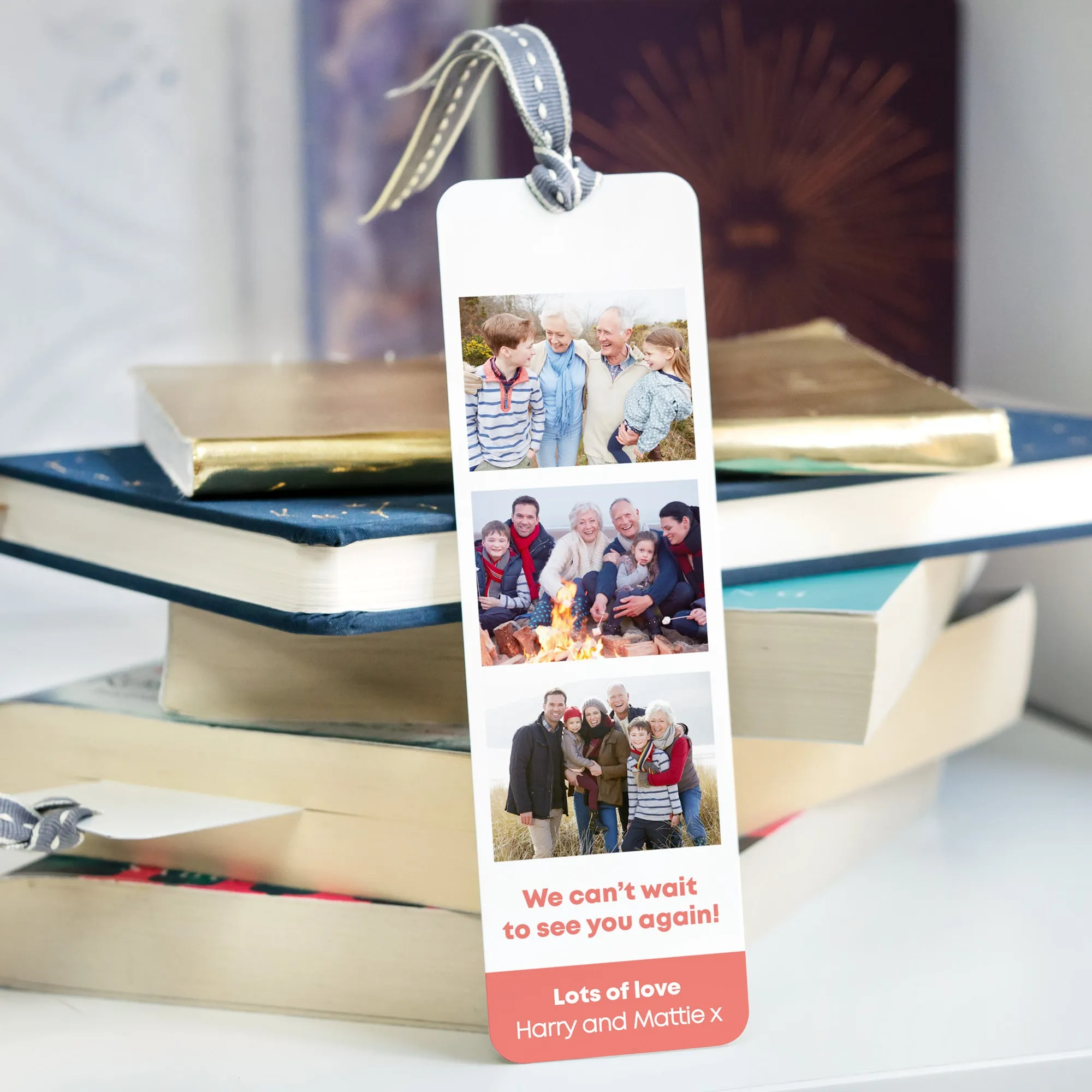 Personalised Can't Wait To See You Again Photo Bookmark