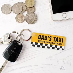 Personalised 'Dad's Taxi' Keyring