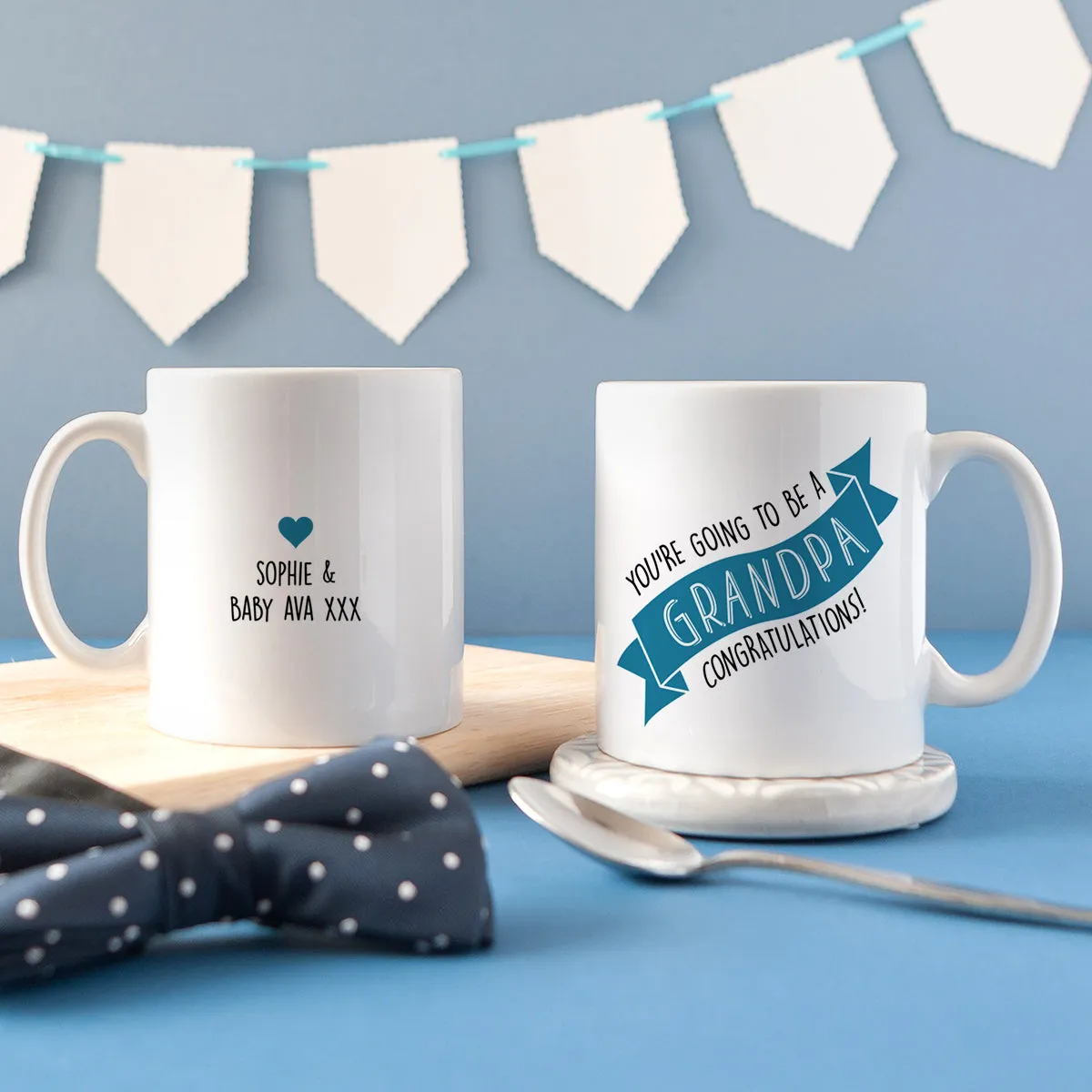 Personalised 'Grandpa To Be' Secret Colour Changing Mug