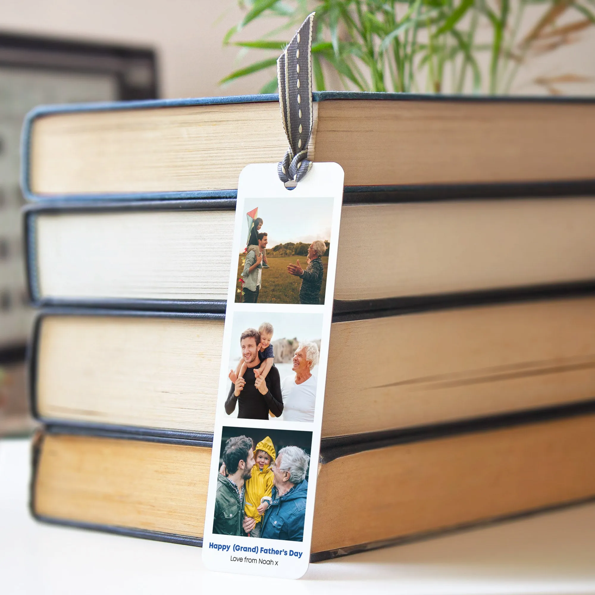 Personalised Photobooth Bookmark for Grandad
