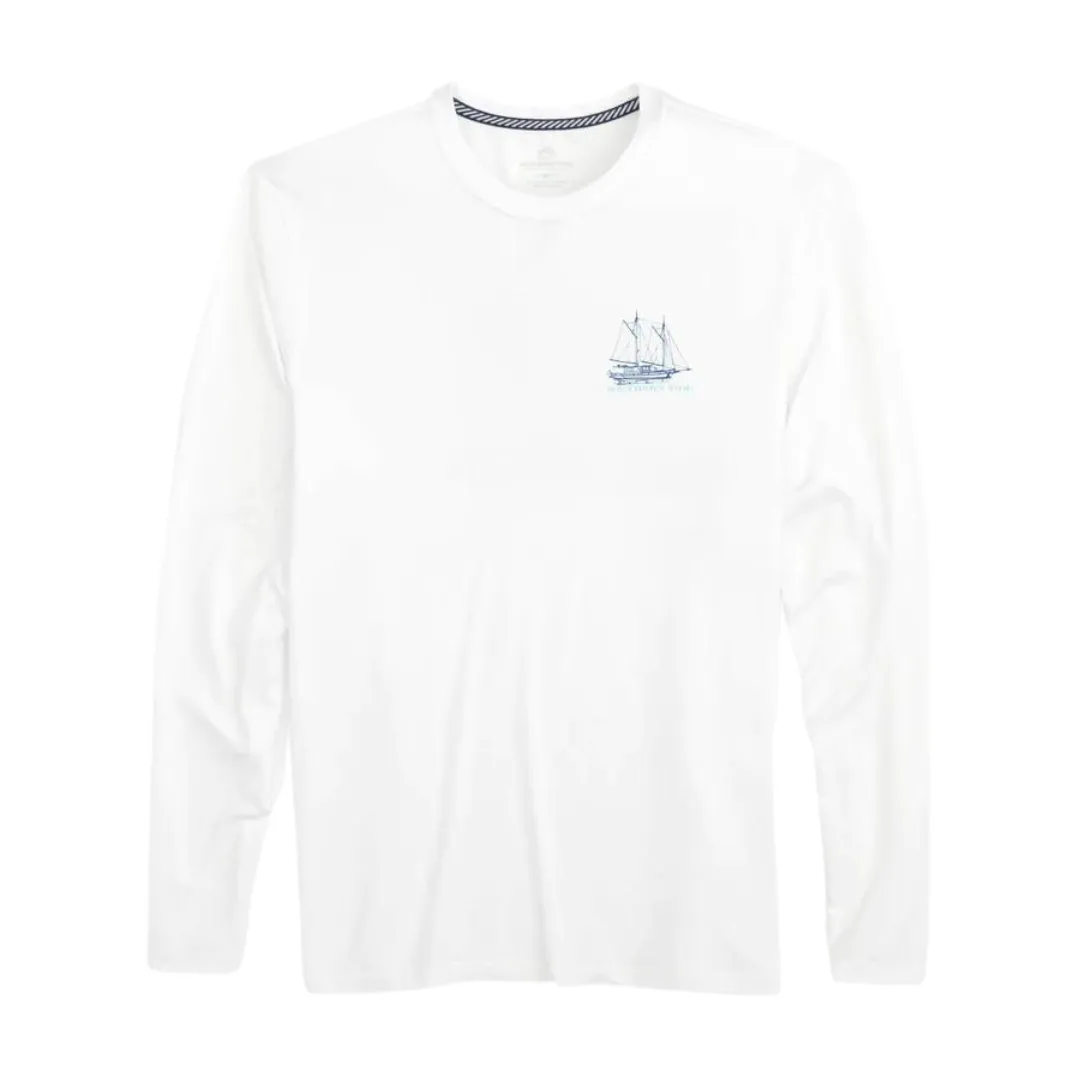 Sailboat Schematic Design Performance Long Sleeve Tee