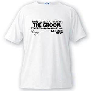 Text Series Groom T-shirt