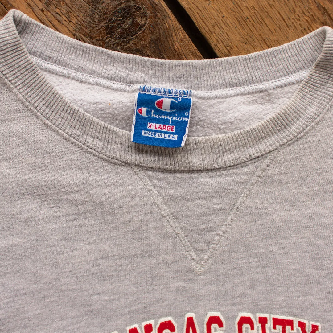 Vintage 1980s Champion KC Chiefs Single V Sweatshirt - Medium