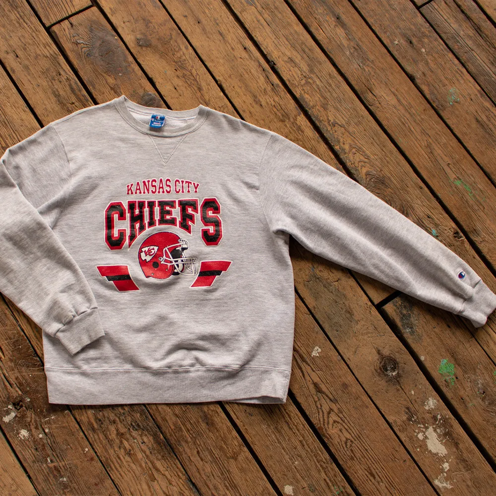 Vintage 1980s Champion KC Chiefs Single V Sweatshirt - Medium